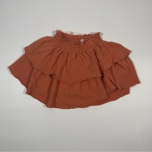 Aerie Women's Terracotta Textured Mini‎ Skirt Size XXS